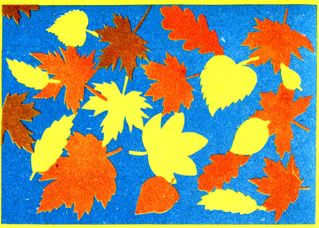 Рис. 96. Композиция «Осенние листья»